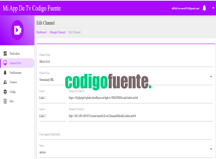 App Android Simple TV
